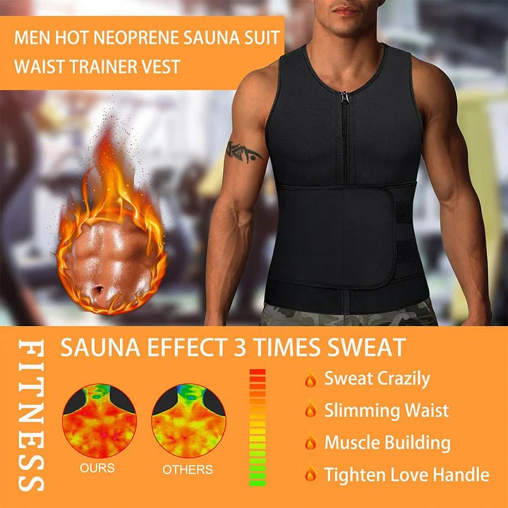 Neoprene sauna sweat vest hotsell