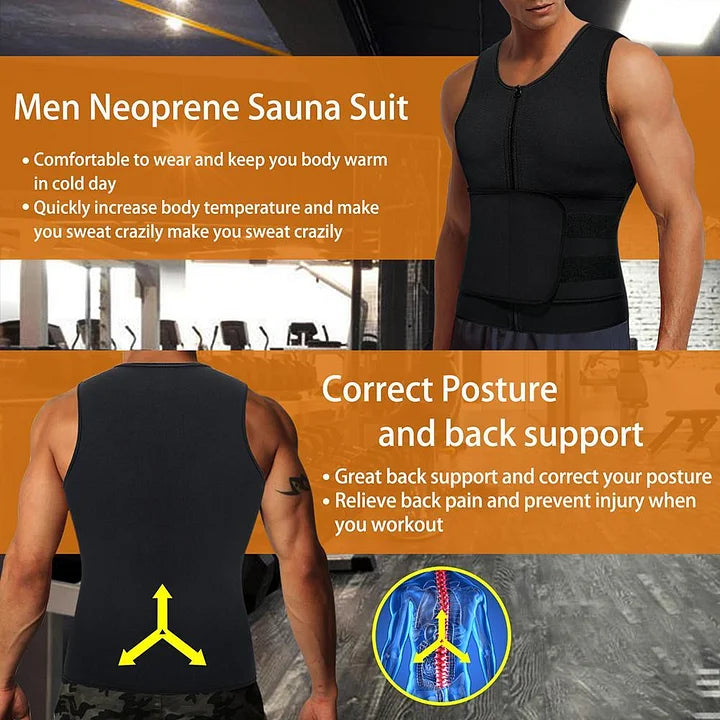 Men s Neoprene Sauna Vest Treasure Portal Creations